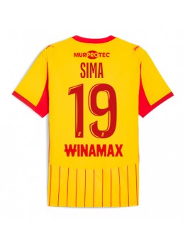 RC Lens Abdallah Sima #19 Heimtrikot 2025-26 Kurzarm RC Lens Abdallah Sima #19 Heimtrikot 2025-26 Kurzarm